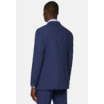 Costume Bleu Tissu à Microstructure