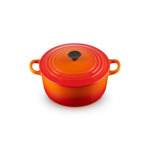 Cocotte ronde 22cm en fonte émaillée volcanique