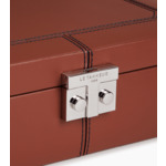 Coffret 6 montres et boutons de manchettes en cuir