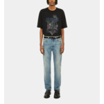 T-Shirt Noir Avec Sérigraphie Chaos Eagle Homme