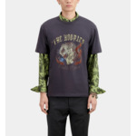T-Shirt Manches Courtes Avec Print Skull Coeur Devant Homme