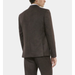 Veste De Costume À Rayures Marron Homme