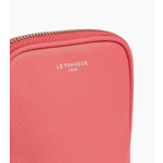 Etui téléphone en cuir grainé