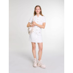 Robe courte en maille à sequins