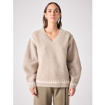 Pull en laine Dakota TERRE FUMEE/BEIGE CH