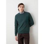 Sweat à col rond et détais en nylon
