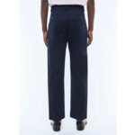 Chino droit à pinces en twill de coton