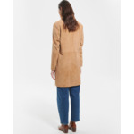 Manteau Marleya Beige en cuir