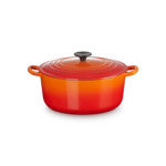 Cocotte ronde 26cm en fonte émaillée volcanique