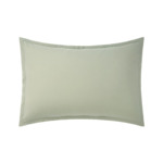 Desforges - Taie d'oreiller en percale de coton vert, Alcove