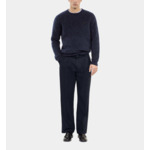 Pantalon Large À Rayures Bleu Marine Homme