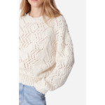 Pull Eulalie Porté épaule avec fermeture éclair