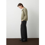 Sweat zippé à rayures milleraies en Ottoman