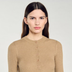 Pull en maille côtelée