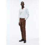 Pantalon en velours côtelé marron