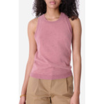 Débardeur Désirée Coton ajouré et fleurs brodées