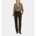 Chemise En Soie Imprimé Léopard Femme