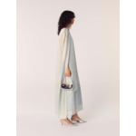 Robe longue à cape en lurex