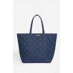 Cabas XL En Denim Matelassé Porté Main