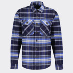 Sur-chemise bleu foncé & blanche