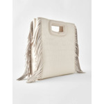 Sac M en cuir effet croco