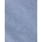 Chemise gabriel col américain avec poche poitrine en oxford gratté uni bleu