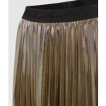 METALLIC PLEATED SKIRT