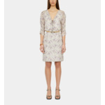 Robe Courte Imprimée Avec Laçage Femme