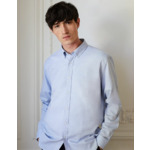Chemise Contemporaine en chevron bleu