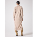 Robe en cachemire Maelly TERRE FUMEE