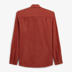 Chemise en velours rouge courge