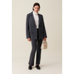 Veste tailleur rayée oversized