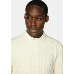 Pull Blanc À Col Rond En Laine