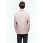 Veste droite en tweed de laine