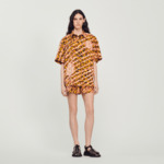 Chemise oversize léopard