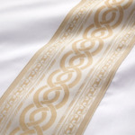 Yves Delorme - Housse de couette en satin blanc, Joyau