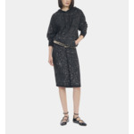 Sweatshirt À Sequins En Maille Noire Femme