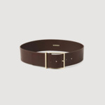 Ceinture large en cuir