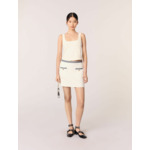 Jupe courte à galons contrastés