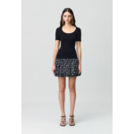 Robe courte boule à fleurs