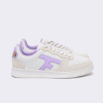 Baskets basses blanches & violet clair