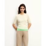 Top Manches Courtes Cachemire Brossé