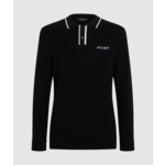 KNITTED LS POLO