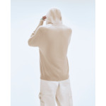 Pull Hoodie à Poche et Liserets Contrastes