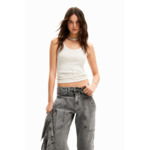 Jean straight patchwork