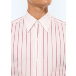 Chemise à rayures et col pointu