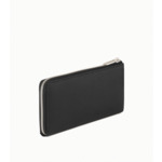 Compagnon zippé Emilie en cuir signature T