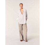 Chemise strassée à rayures