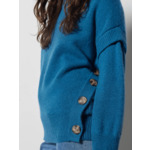 Pull col roulé cachemire Mikad PETROLE