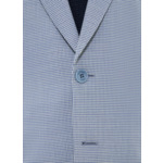 Costume droit à motif pied de poule